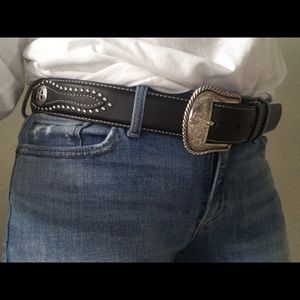 Black Genuine Leather Belt